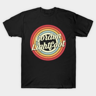 Gordon Proud Name Retro Rainbow Tribute T-Shirt